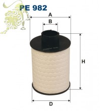 PE 982 FILTRON Фильтр топл. FIAT JTD Doblo Ducato LANCIA OPEL CDTI (RD.2049WF8366/B3F036PR)